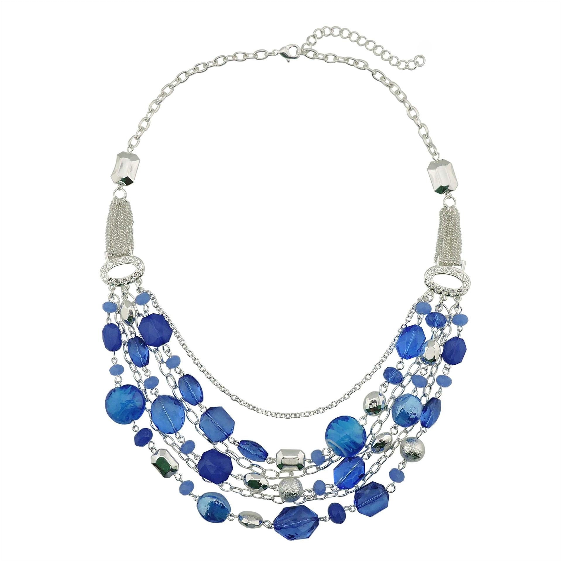 Wholesale Multi-layer Glass Bead Acrylic Necklace